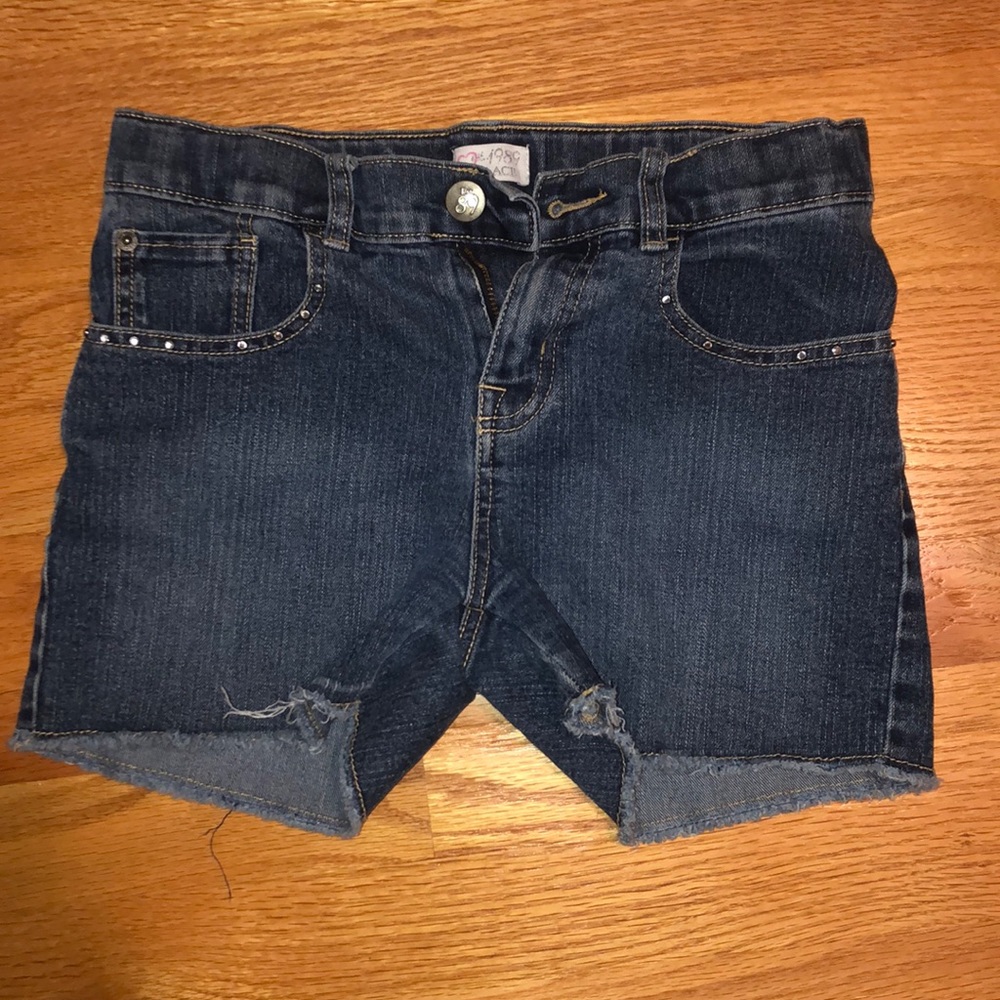 American Flag Jean Shorts